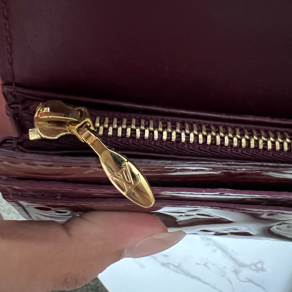 SOLD‼️LV Vernis Sarah Wallet in Amarante Burgundy (Full Set, Preloved) - Picture 4 of 15